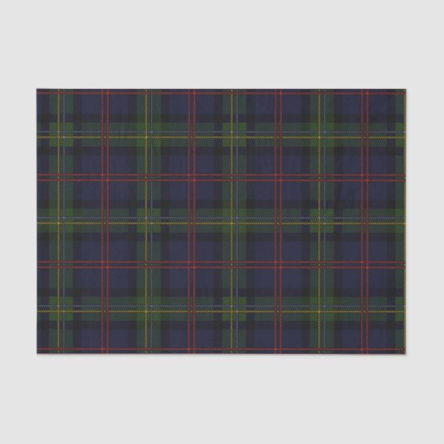 Rustikal Kariert Elegante Klassik Holiday Tartan Seidenpapier (Vorderseite)