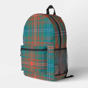 Rustikal Kariert Orange Wilson Tartan Bedruckter Rucksack