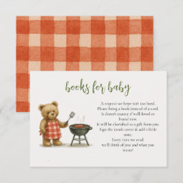 Rustikal können wir GRILLEN Babydusche buchen Begleitkarte