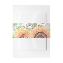 rustikal | Land Sonnenblumen Malerei Einladungsbanderole