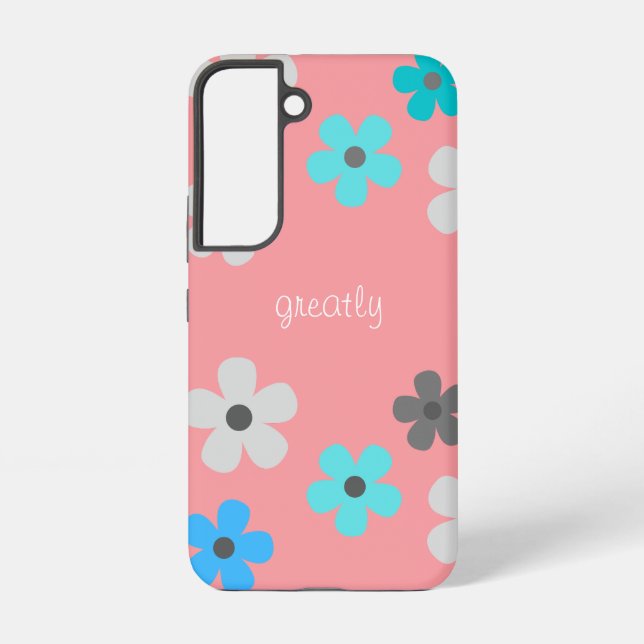 Rustikal, modern und blumenreich samsung galaxy hülle (Rückseite)