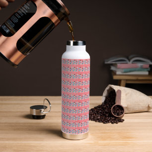 Rustikal, modern und blumenreich trinkflasche