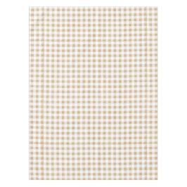 Rustikal neutral Beige Gingham Buffalo Kariert Tischdecke