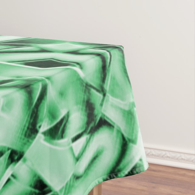 Rustikal oder nicht, weißgrüne, bizarre Schnittwun Tischdecke (Beispiel)