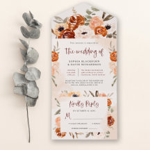 Rustikal Orange Boho | Wasserfarbenfrohe Hochzeit