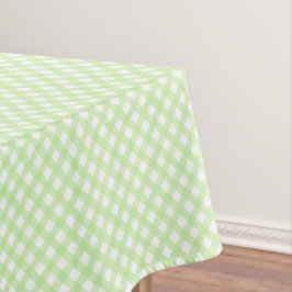 Rustikal, Pastel Green Gingham Pattern Tischdecke