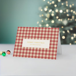 Rustikal Red Gingham Moderne Weihnachten