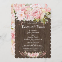 Rustikal rosa Blumenstrauß Probe Abendessen