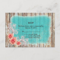 Rustikal rosa Türkis Burlap UAWG rpr1