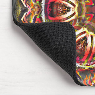 Rustikal-rote Braune Textur in verdorbenem Kaleido Mousepad