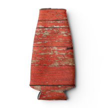 Rustikal roter Stall, Foto auf Flasche cooler