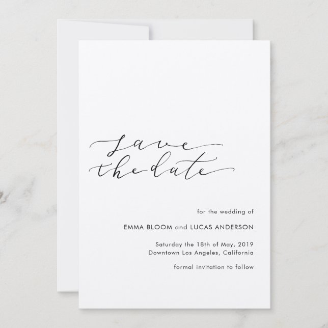 rustikal Save the Date (Vorderseite)