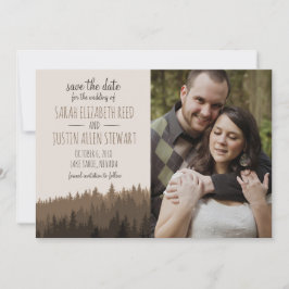 Rustikal Save the Date für eine Hochzeit