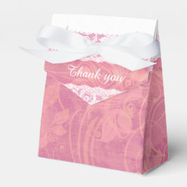 Rustikal staubige rosa Spitze Dank Geschenkboxen Geschenkschachtel
