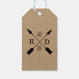 rustikal und Bohemisch | Kreuzbogen | Custom Weddi Geschenkanhänger