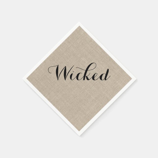 Rustikal Wicked Halloween Napkin Serviette (Ecke)