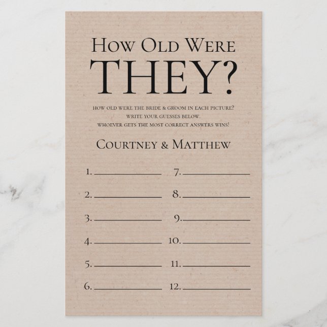 Rustikal, wie alt sie waren, um Brautparty zu spie (Vorderseite)