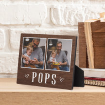 Rustikal Zwei-Foto-Pop Opa