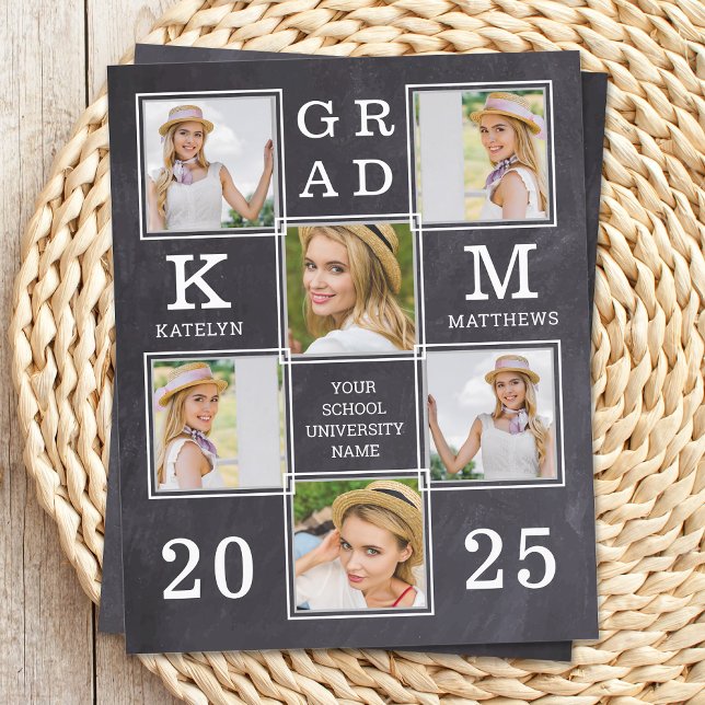 Rustikale 6 Foto Budget Abschluss Ankündigung (Von Creator hochgeladen)