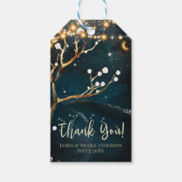 Rustikale Abend Tree Lights Starry Night Wedding Geschenkanhänger