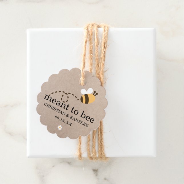 Rustikale Absicht, Hochzeit zu sein danke Geschenkanhänger (Beispiel)