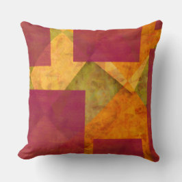 Rustikale Abstrakte Herbstfarben Kissen