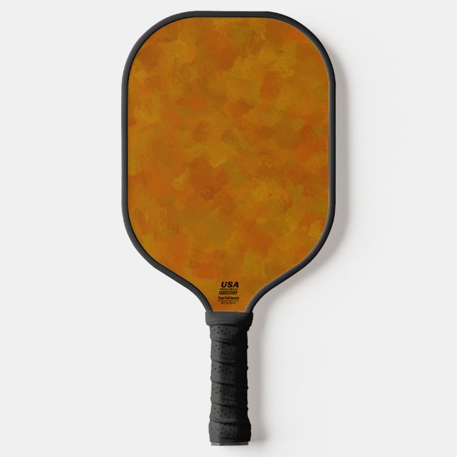 Rustikale Abstrakte moderne geometrische Kunst Pickleball Schläger (Vorderseite)