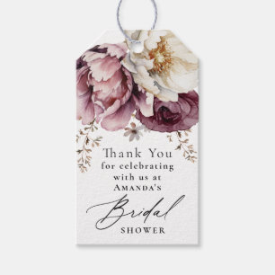 Rustikale Abundanz der Flora Vielen Dank für Ihre Geschenkanhänger