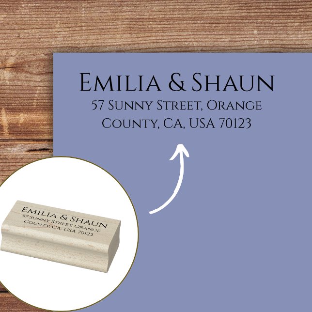 Rustikale Adresse Old School Wood Art Briefmarke Gummistempel (Von Creator hochgeladen)