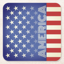 Rustikale amerikanische Untersetzer