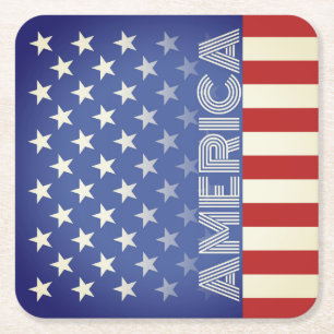 Rustikale amerikanische Untersetzer