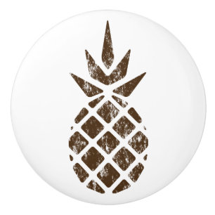 Rustikale Ananas Keramikknauf