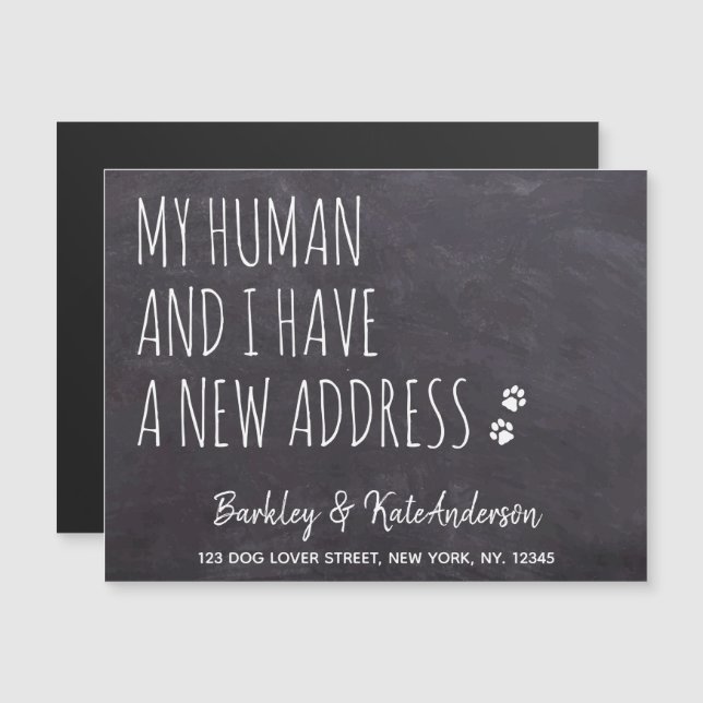 Rustikale Ankündigung über den Umzug von neuen Adr (Vorne/Hinten)