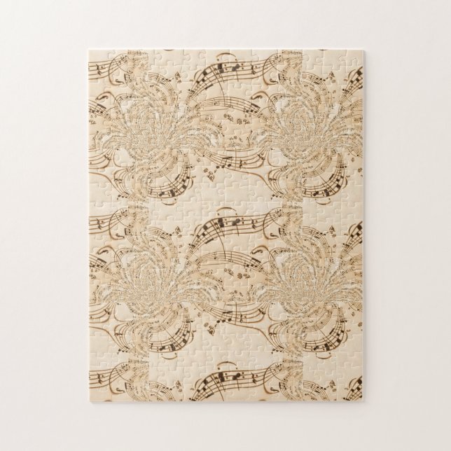 Rustikale antike Musikszene Puzzle (Vertikal)