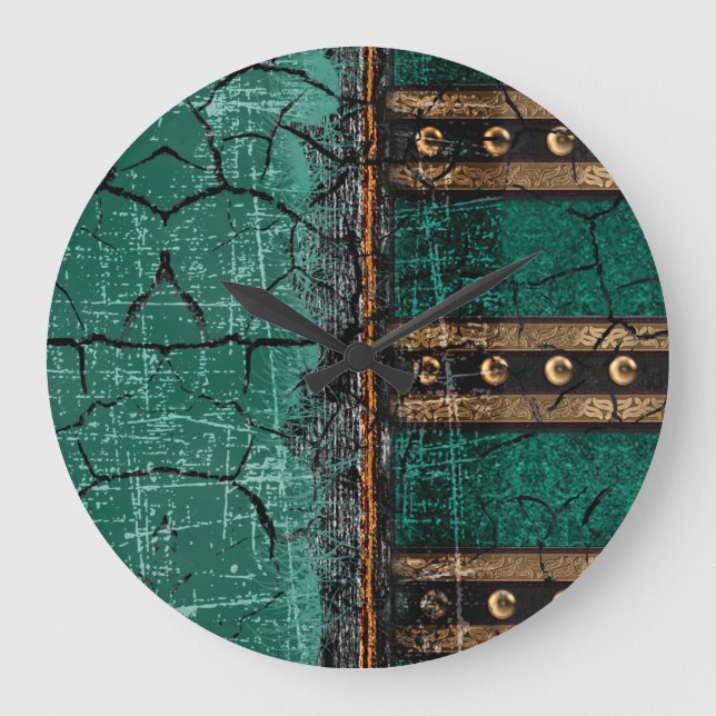Rustikale Antike Renaissance Kuppel 1 Große Wanduhr (Vorderseite)