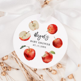 Rustikale Apfelgeschlechtsneutrale Babydusche Geschenkanhänger