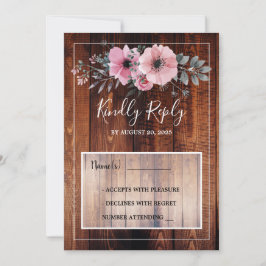 Rustikale Aquarellfarben Blume UAWG Einladung