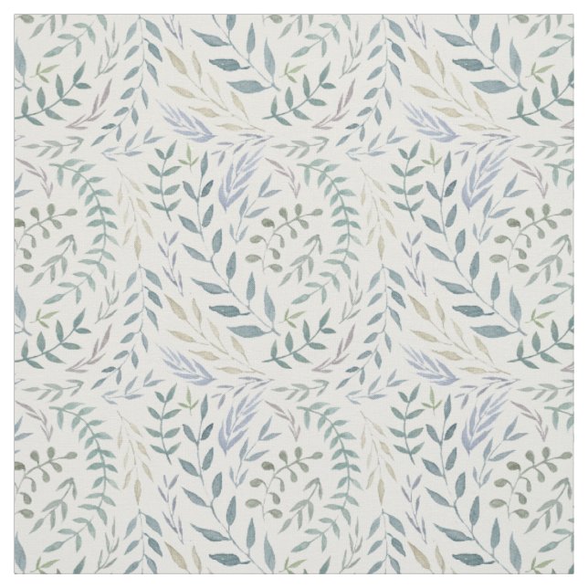 Rustikale Aquarellfarben und Foliage Stoff (Muster)