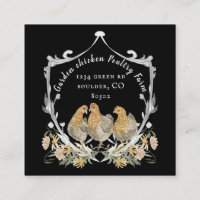 rustikale Aquarellkarte Wappen Bauernhof