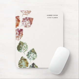 Rustikale Aquarellkunst Herbstlaub Herbst Mousepad