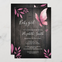 Rustikale Aquarellschmetterlingsdusche