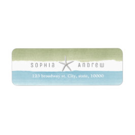 Rustikale Aquarellstreifen Wassersport Hochzeit