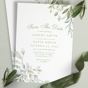 Rustikale Aquarellwiesen, blorfarbig Save the Date