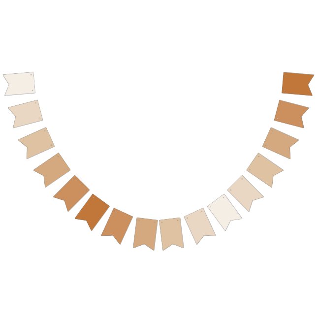 Rustikale Armbannerfahnen - warmes Licht Wimpelkette (Alle)