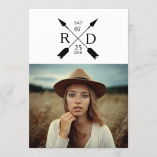 Rustikale Arrow-Graduierungspartei lädt ein Einladung