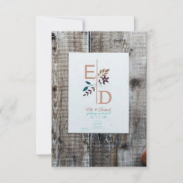 rustikale Asche-Farbe einfach Einladung