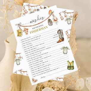 Rustikale Baby-Dusche für Babykarten