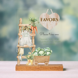 Rustikale Babydusche bevorzugt einheimische Landwi Acrylschild