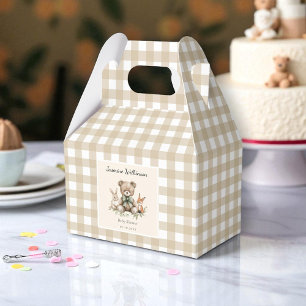 Rustikale Babydusche zu Gunsten Boxen Neutrales Wa Geschenkschachtel