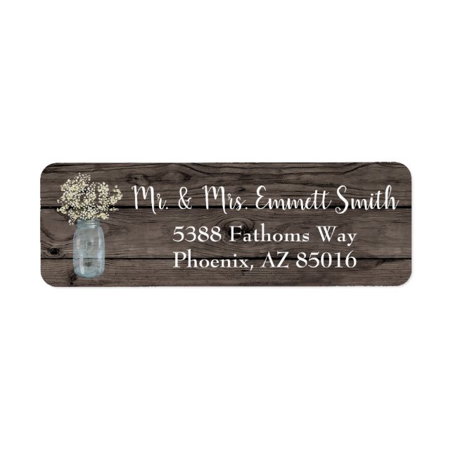 Rustikale Babys atmen Blumenland Vintages Holz (Vorne)